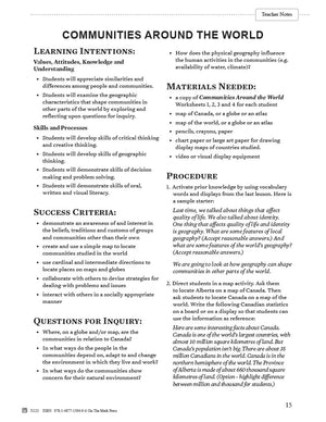 Alberta Grade 3 Social Studies: Connecting with the World