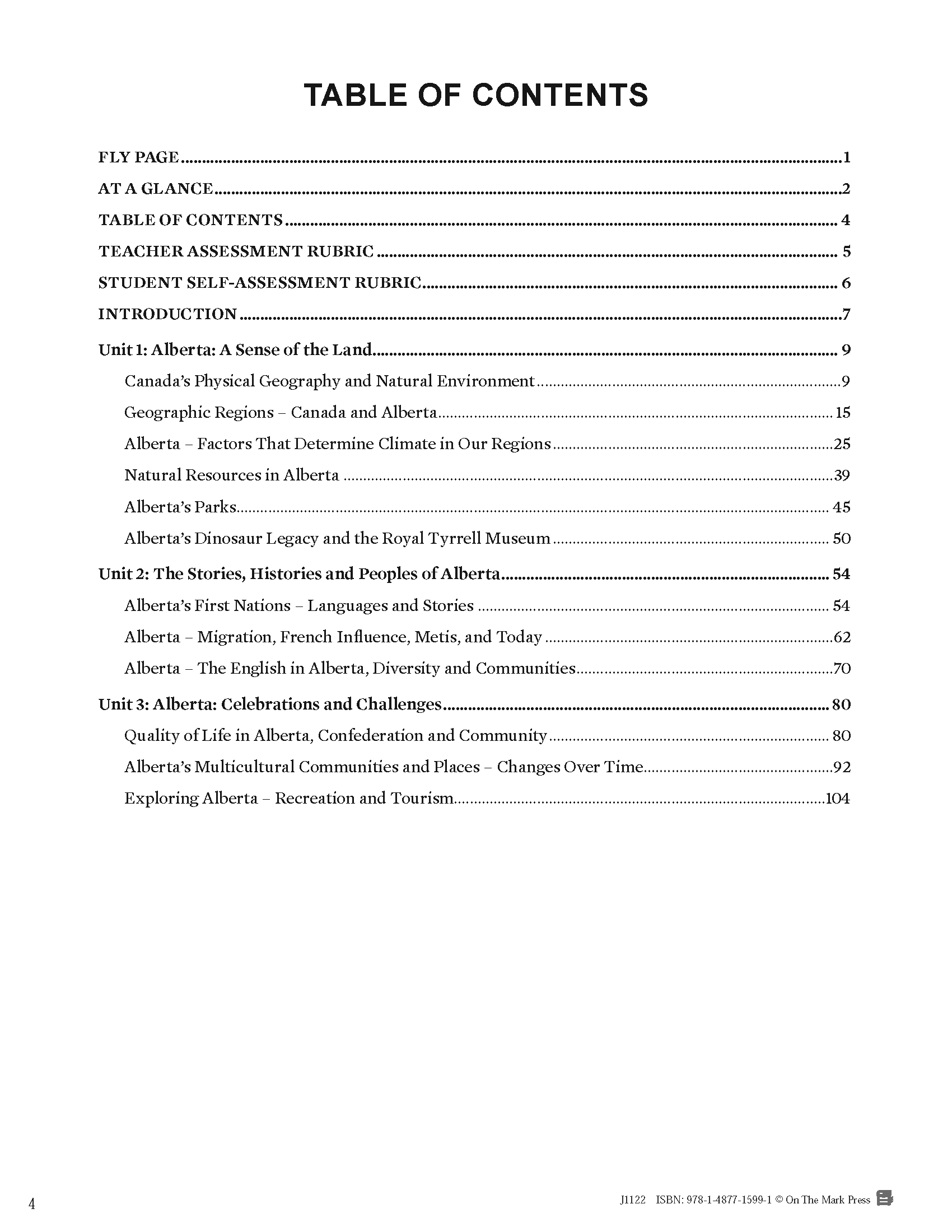 Alberta Grade 4 Social Studies: The Land, Histories and Stories