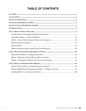 Alberta Grade 4 Social Studies: The Land, Histories and Stories