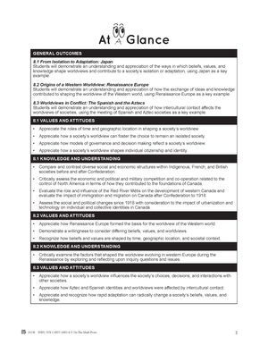 Alberta Grade 8 Social Studies: Historical Worldviews Examined