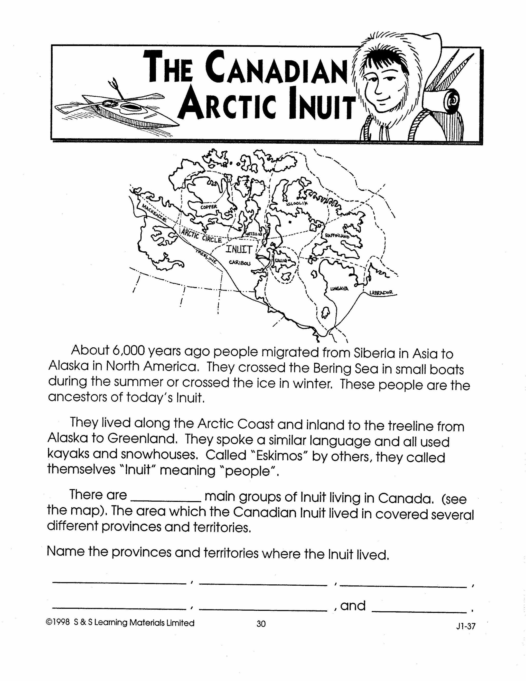 The Canadian Arctic Inuit Grades 2-3