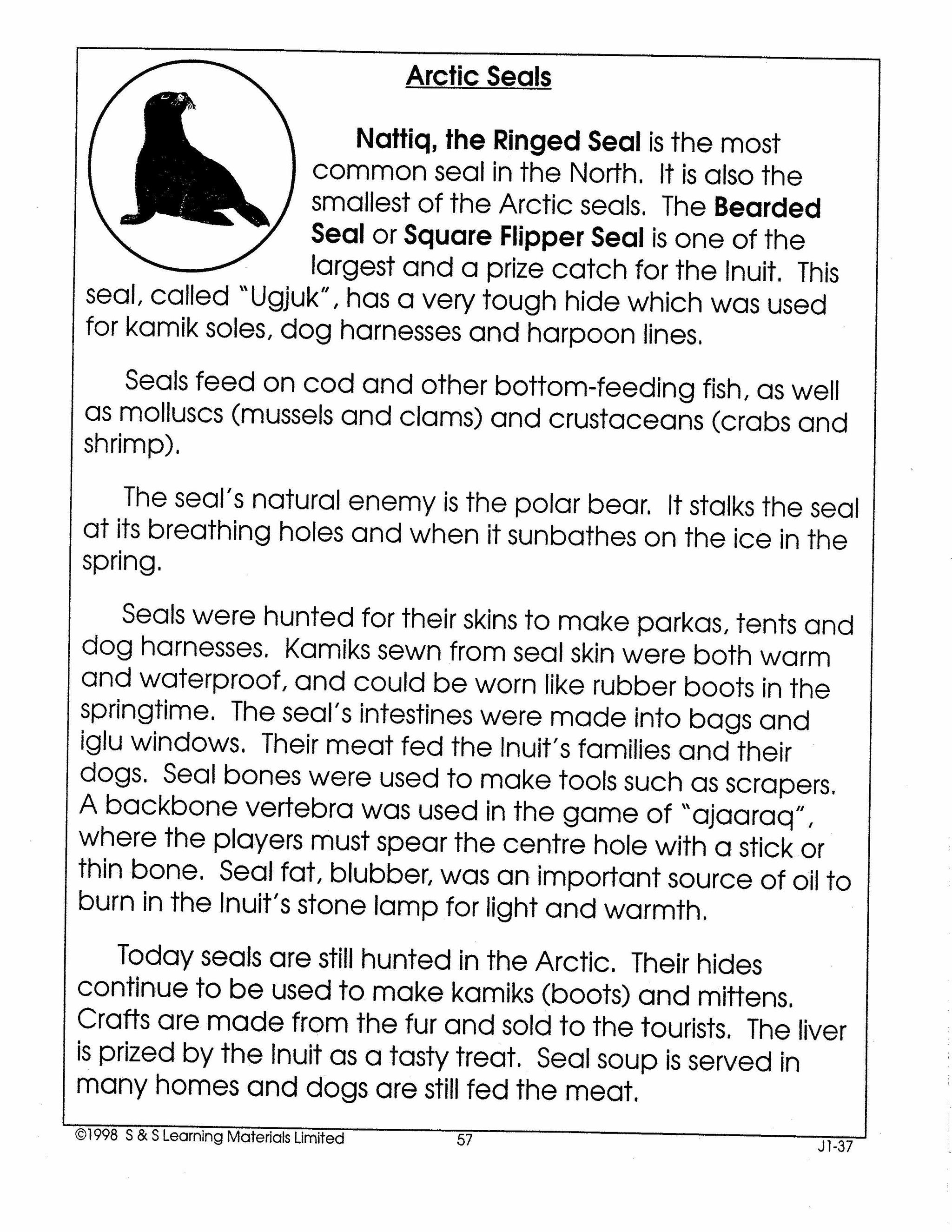 The Canadian Arctic Inuit Grades 2-3