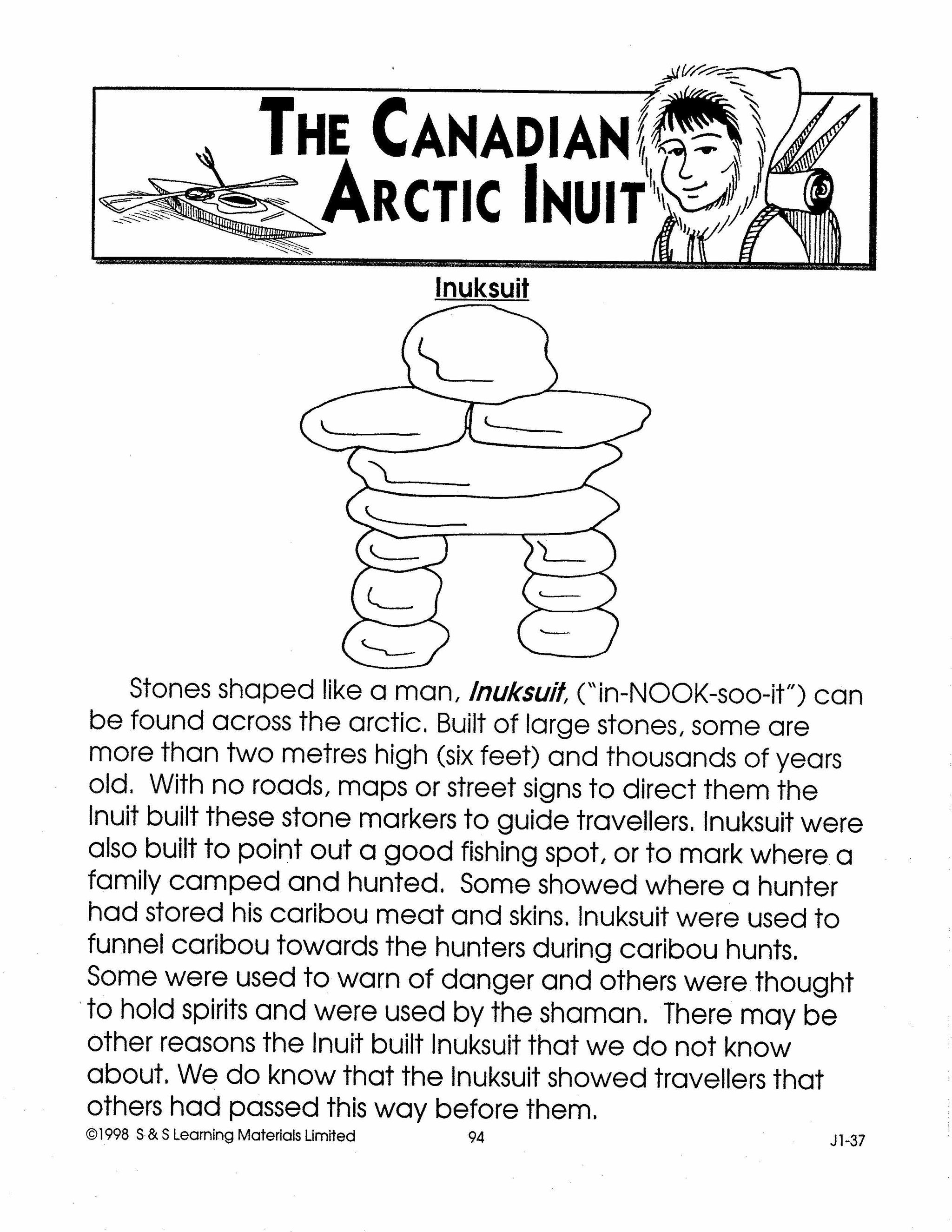 The Canadian Arctic Inuit Grades 2-3
