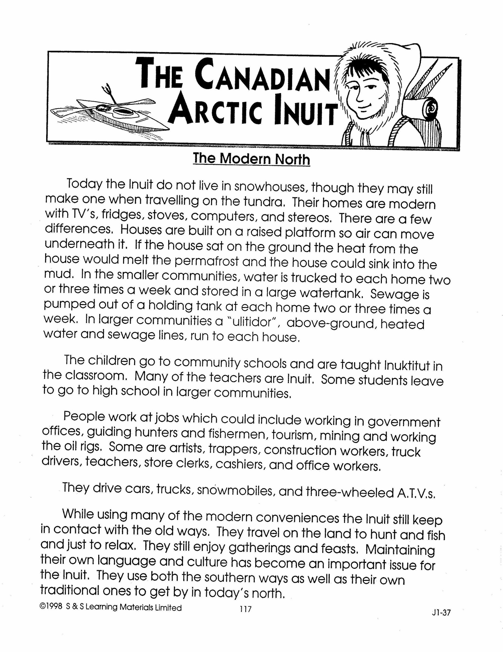 The Canadian Arctic Inuit Grades 2-3