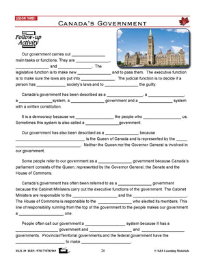 Our Canadian Governments Grades 5-8