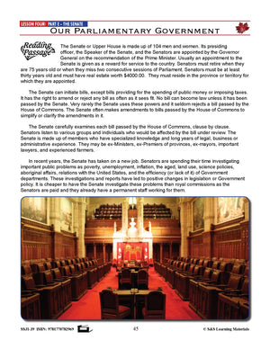 Our Canadian Governments Grades 5-8