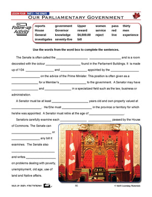 Our Canadian Governments Grades 5-8