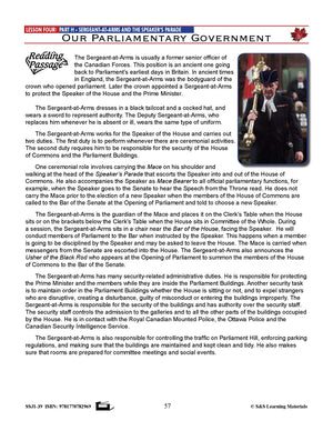 Our Canadian Governments Grades 5-8