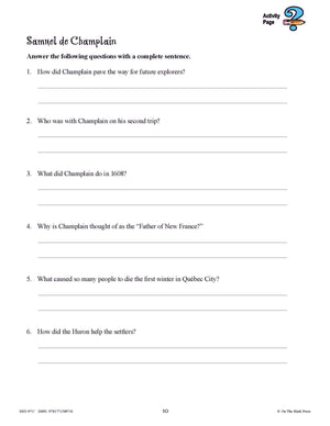 New France & British North America 1713-1800 Grades 7: 10/pk HI/LO workbooks