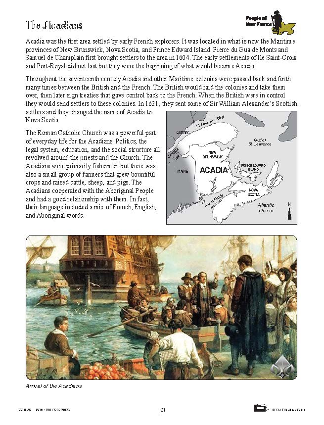 New France & British North America 1713-1800 Grade 7 High Interest/Low Vocabulary