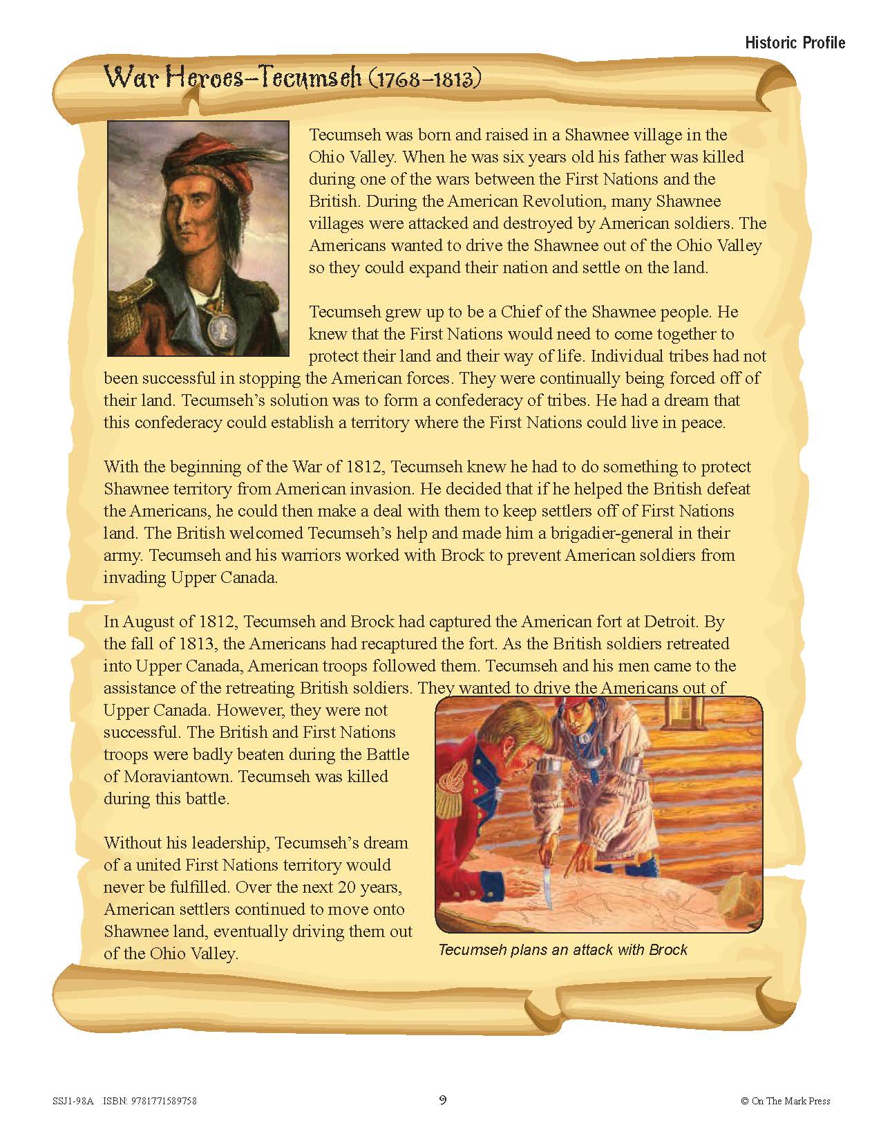 Conflicts & Challenges - Canada 1800-1850 Grade 7 - 10/pk Readers