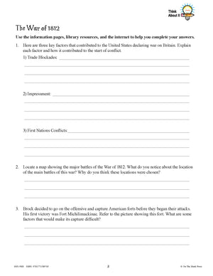 Conflicts & Challenges - Canada 1800-1850 Grade 7 - 10/pk workbooks