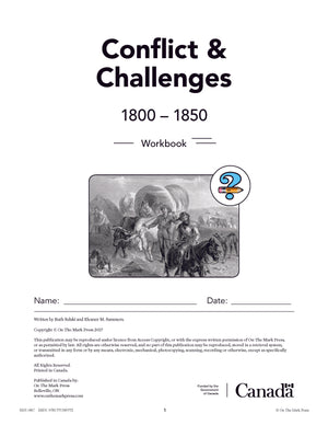 Conflicts & Challenges - Canada 1800-1850 Grade 7 - 10/pk HI/LO workbooks