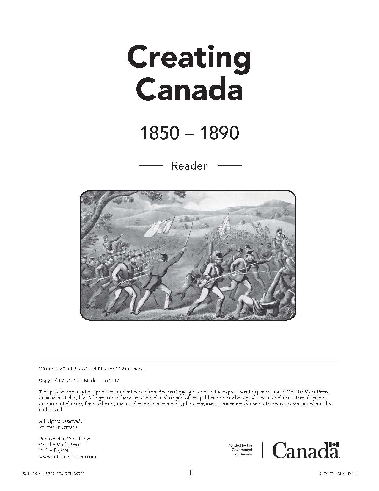 Creating Canada 1850-1890 Grade 8 - 10/pk Readers