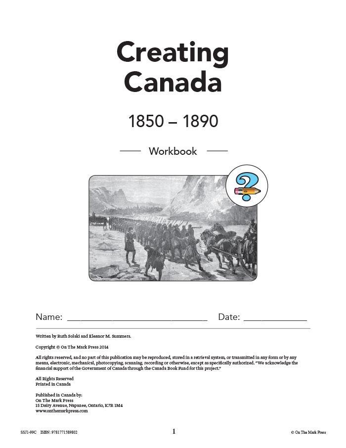Creating Canada 1850-1890 Grade 8 -  10/pk HI/LO workbooks