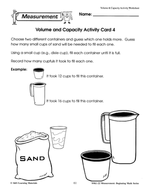 Canadian Measurement Worksheets Grades 1-3