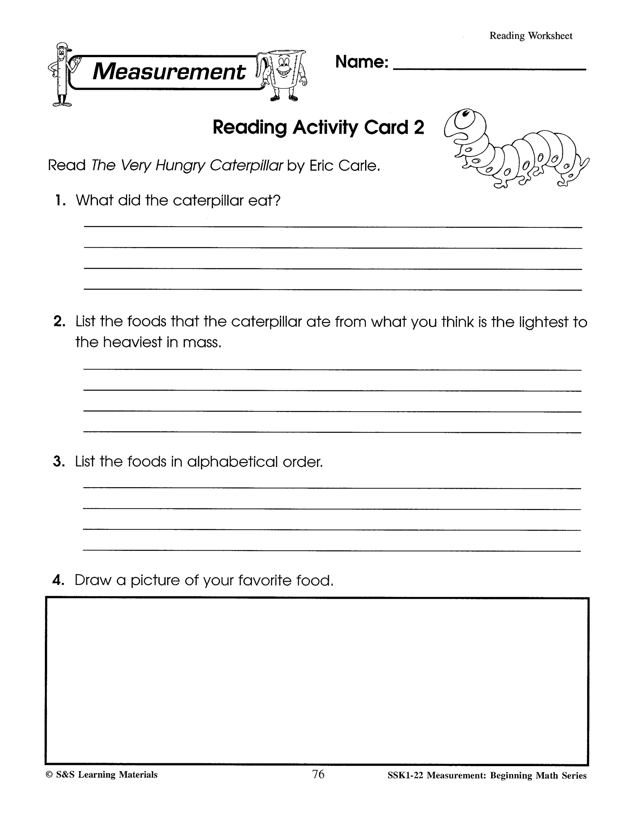 Canadian Measurement Worksheets Grades 1-3