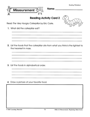 Canadian Measurement Worksheets Grades 1-3