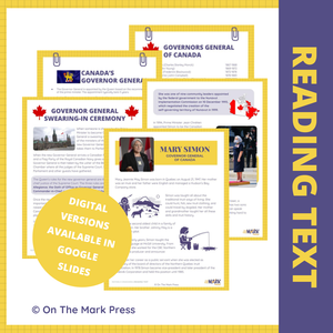 Mary Simon Canada's Governor General Google Slide & Printable Grades 4+
