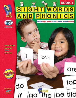 Sight Words & Phonics Book 1 Grades Junior Kindergarten to Grade 1