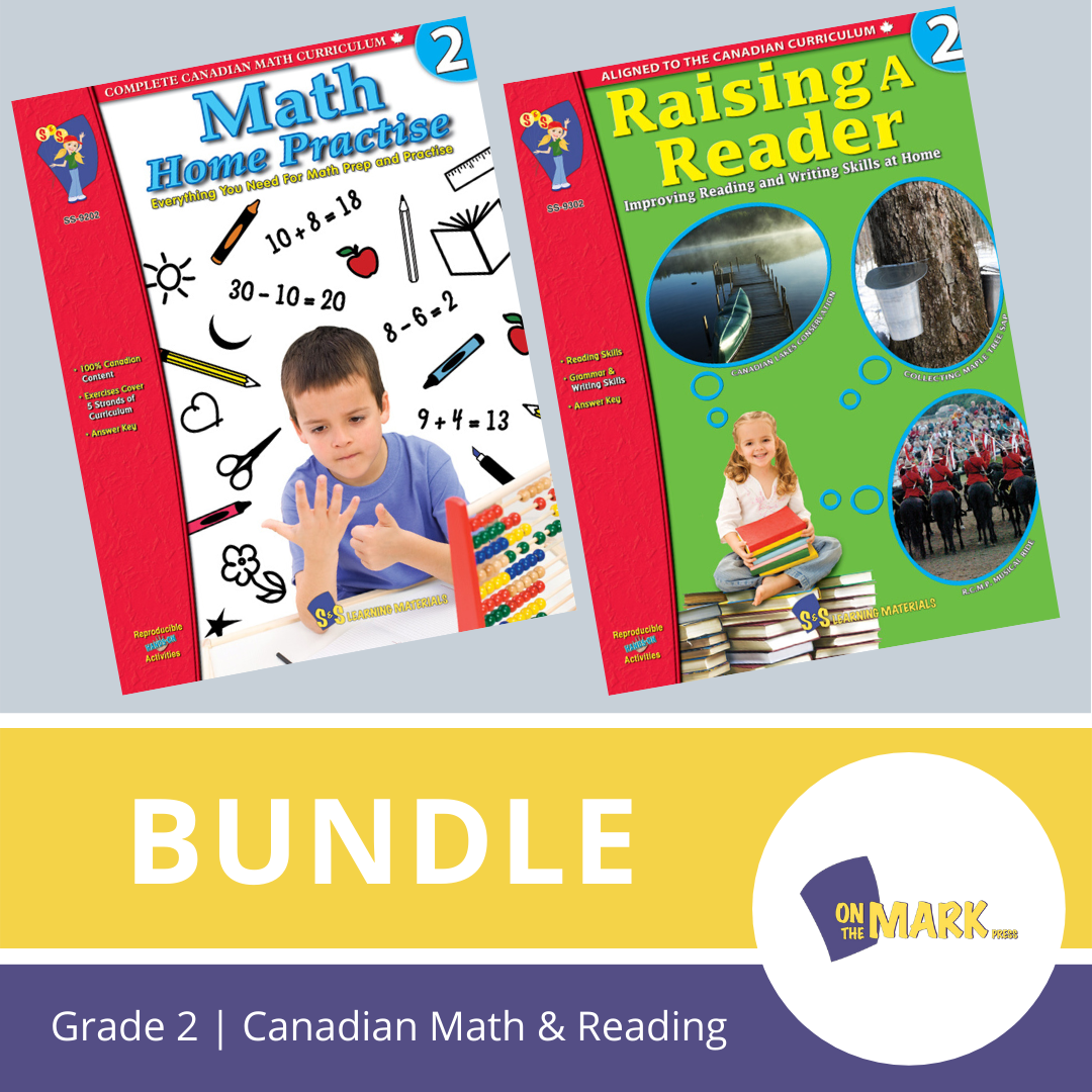 Grade 2 Canadian Math & Reading Practise Bundle!
