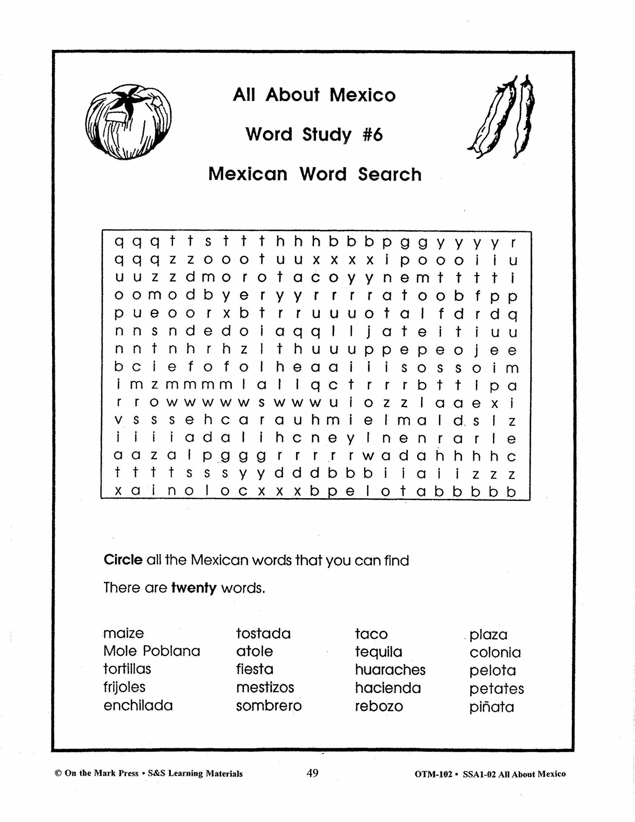 All About Mexico Grades 4-6