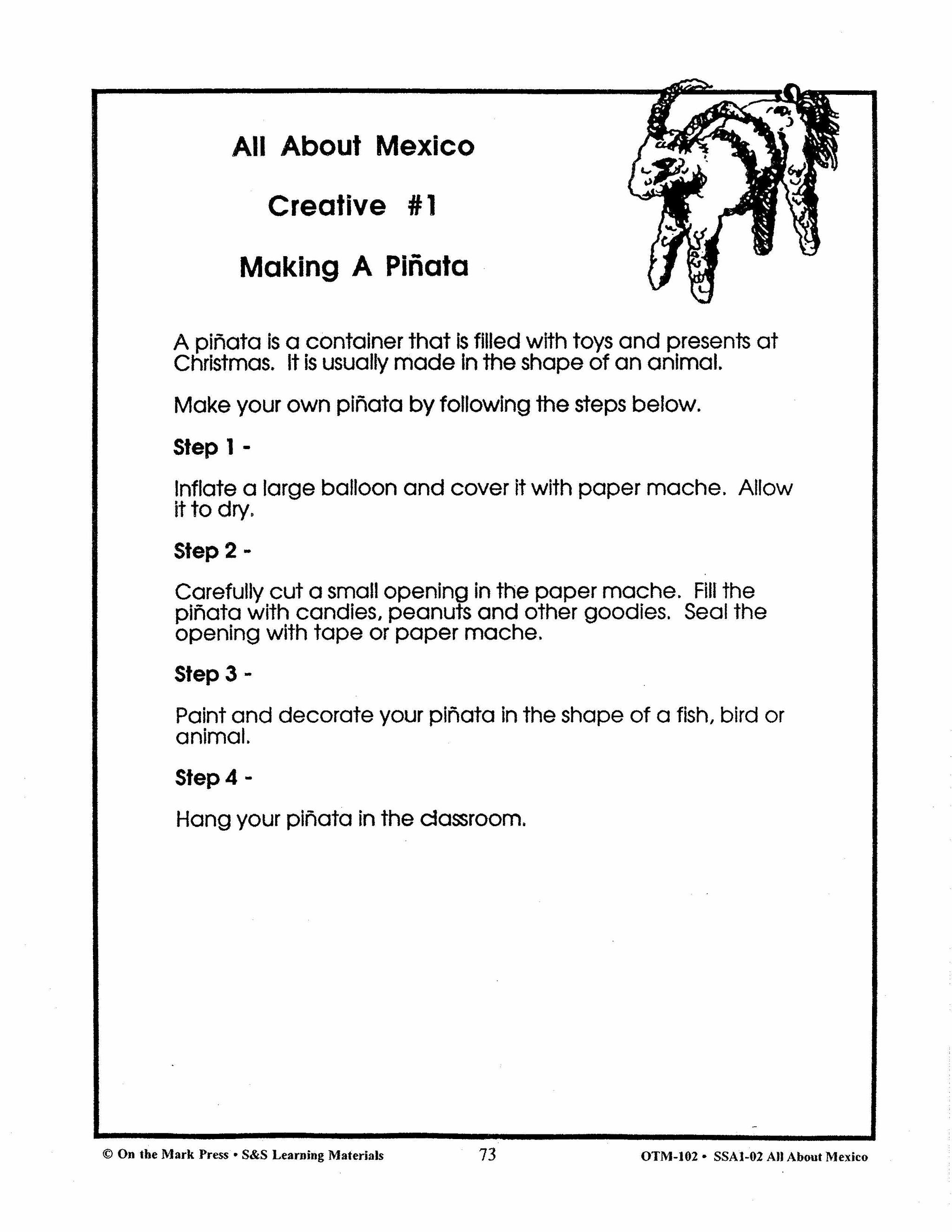 All About Mexico Grades 4-6