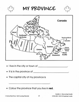 Exploring Canada Grades 1-3
