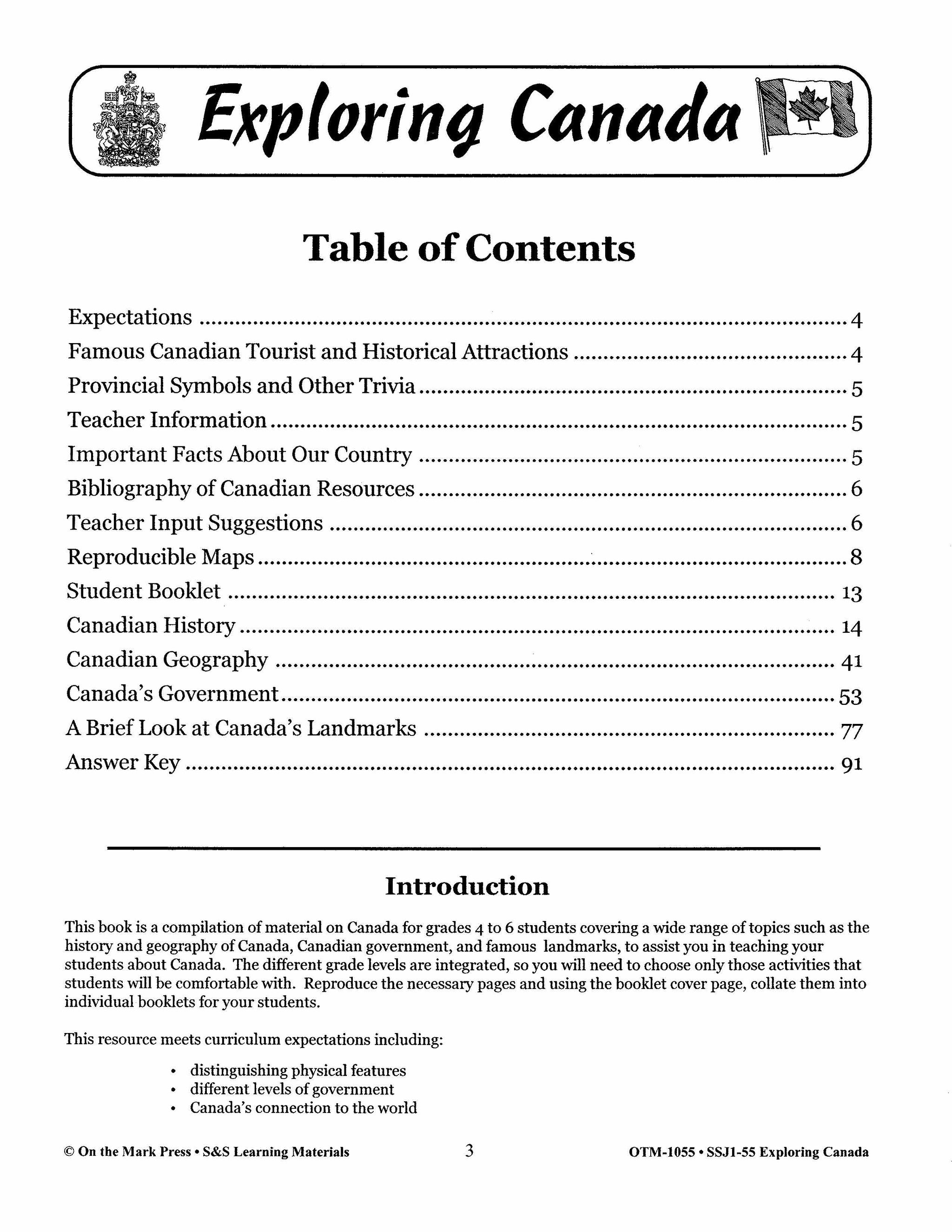 Exploring Canada Grades 4-6