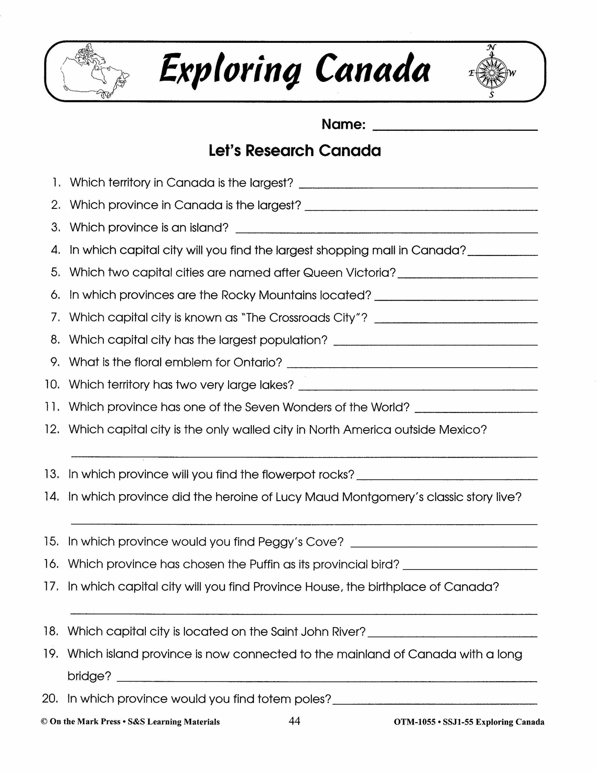 Exploring Canada Grades 4-6