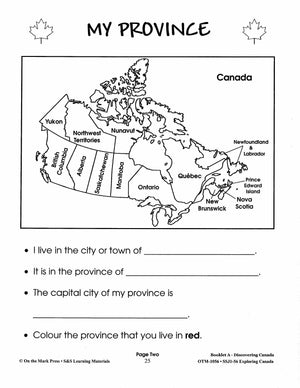 Exploring Canada Grades 1-6 Teach Canada's History and Geography