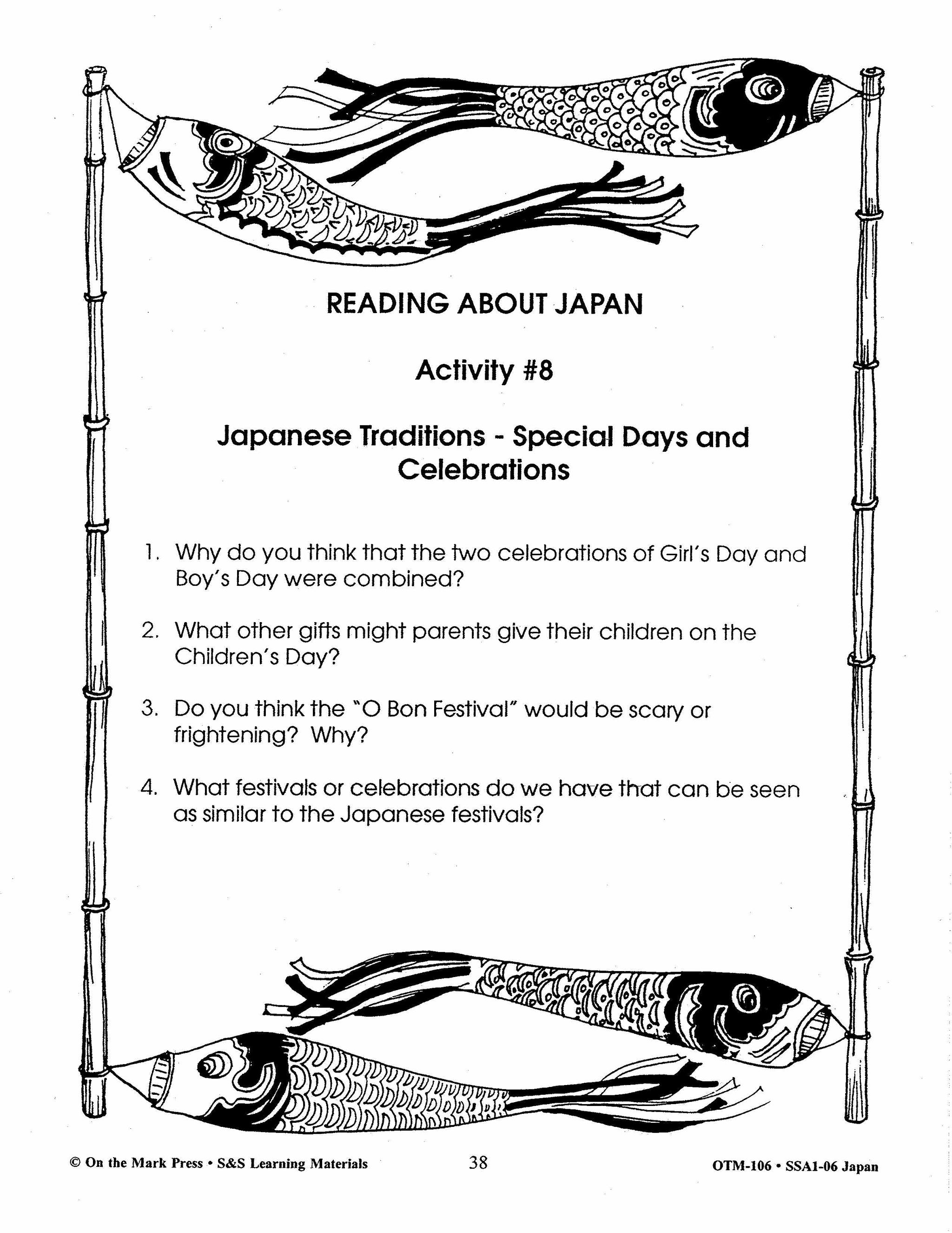 Japan - "Land of the Rising Sun" Grades 4-6
