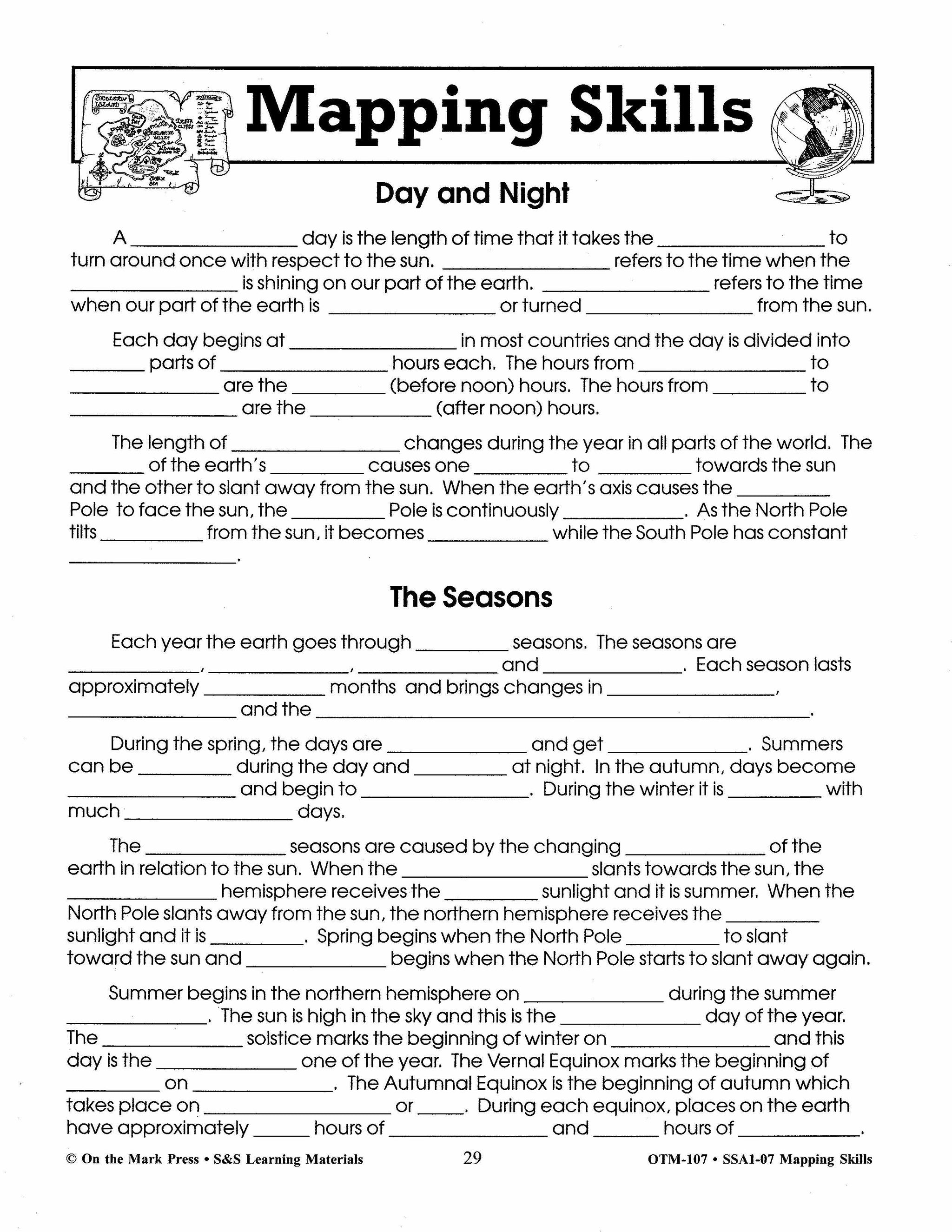 Mapping Skills Grades 4-6
