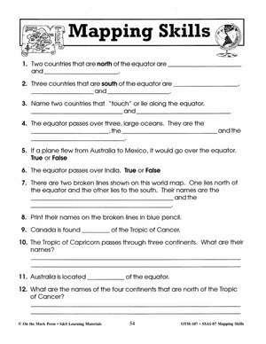 Mapping Skills Grades 4-6