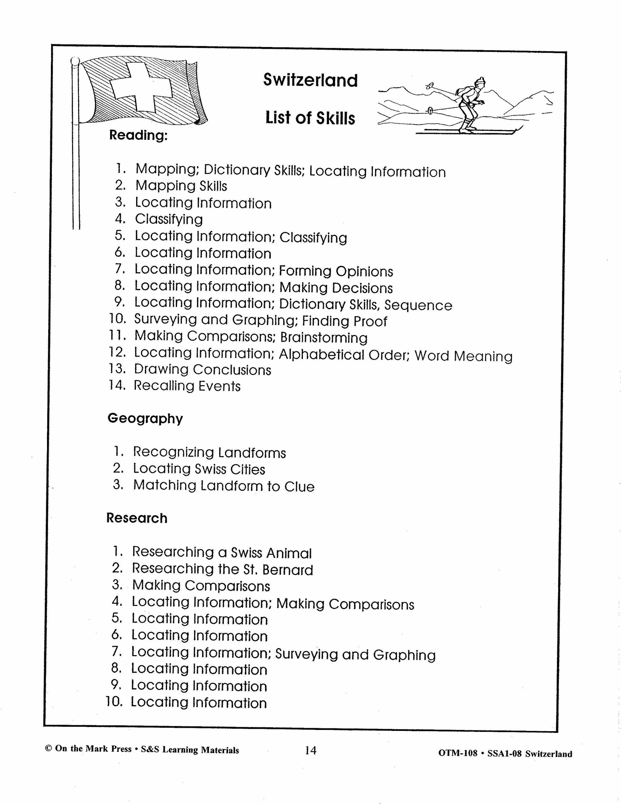 Switzerland Grades 4-6