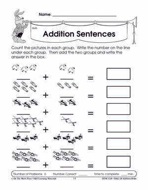 Addition Drills Grades 1-3