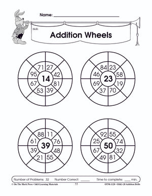 Addition Drills Grades 1-3