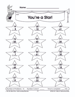Subtraction Fact Drills Grades 1-3