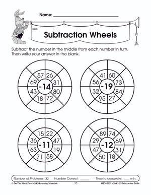 Subtraction Fact Drills Grades 1-3