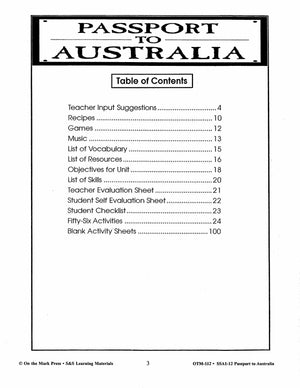 Passport to Australia Grades 4-5