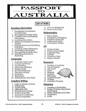 Passport to Australia Grades 4-5
