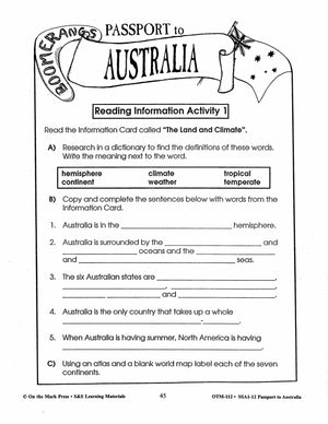Passport to Australia Grades 4-5