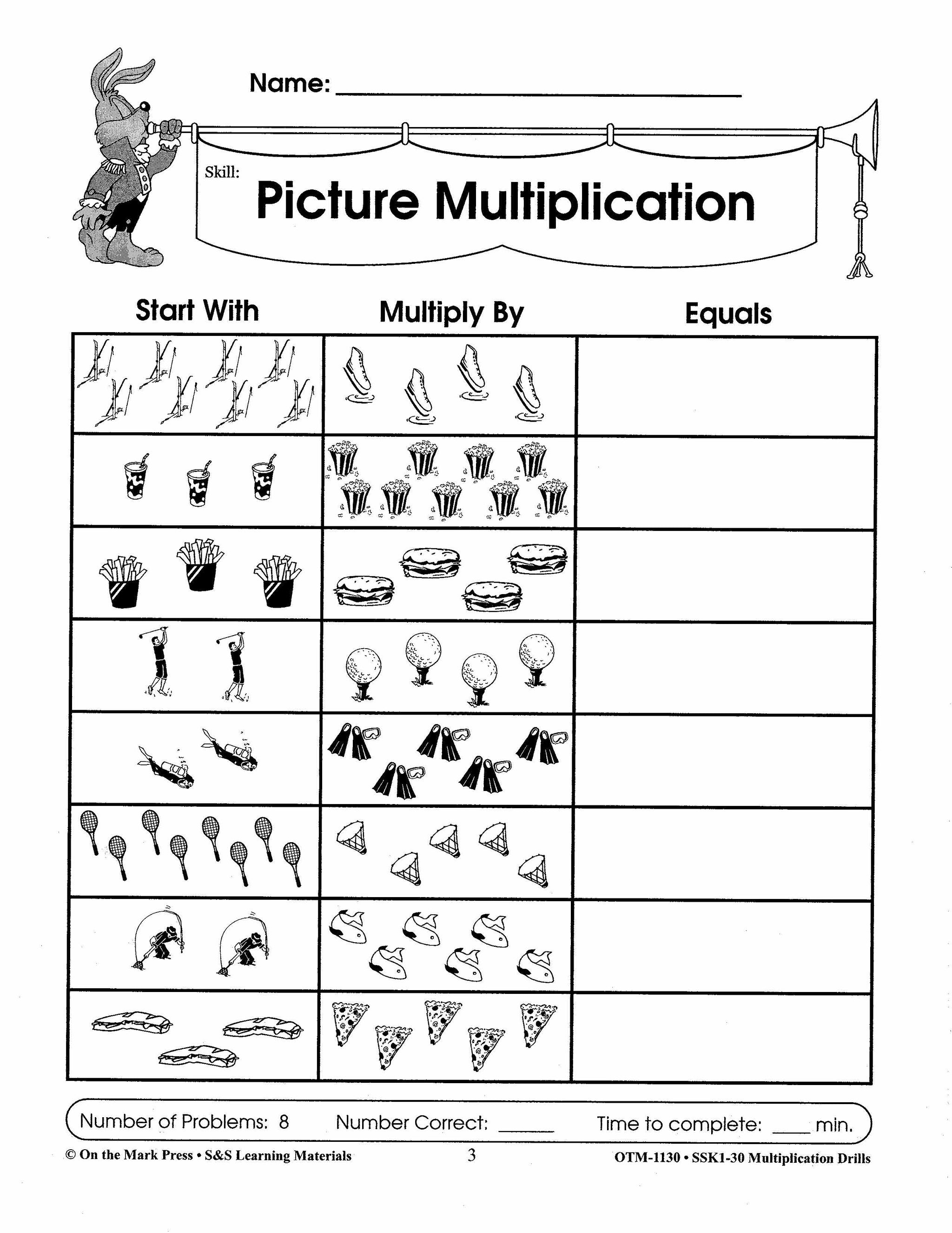 Multiplication Drills Grades 4-6