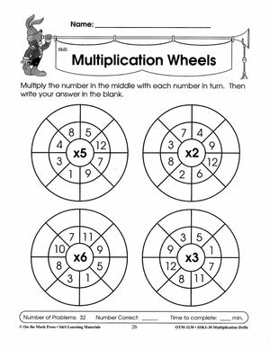 Multiplication Drills Grades 4-6