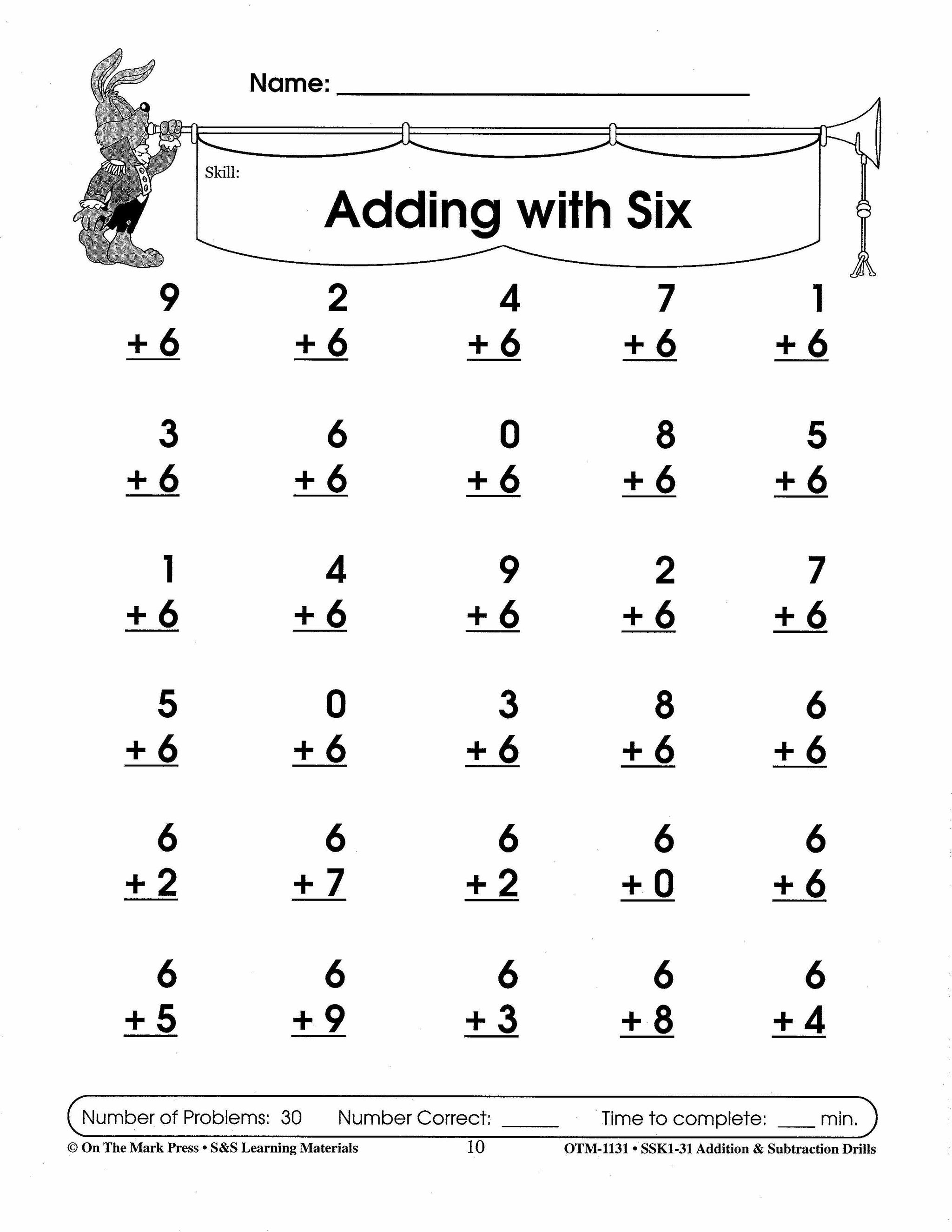 Addition & Subtraction Drills Bundle! Grades 1-3