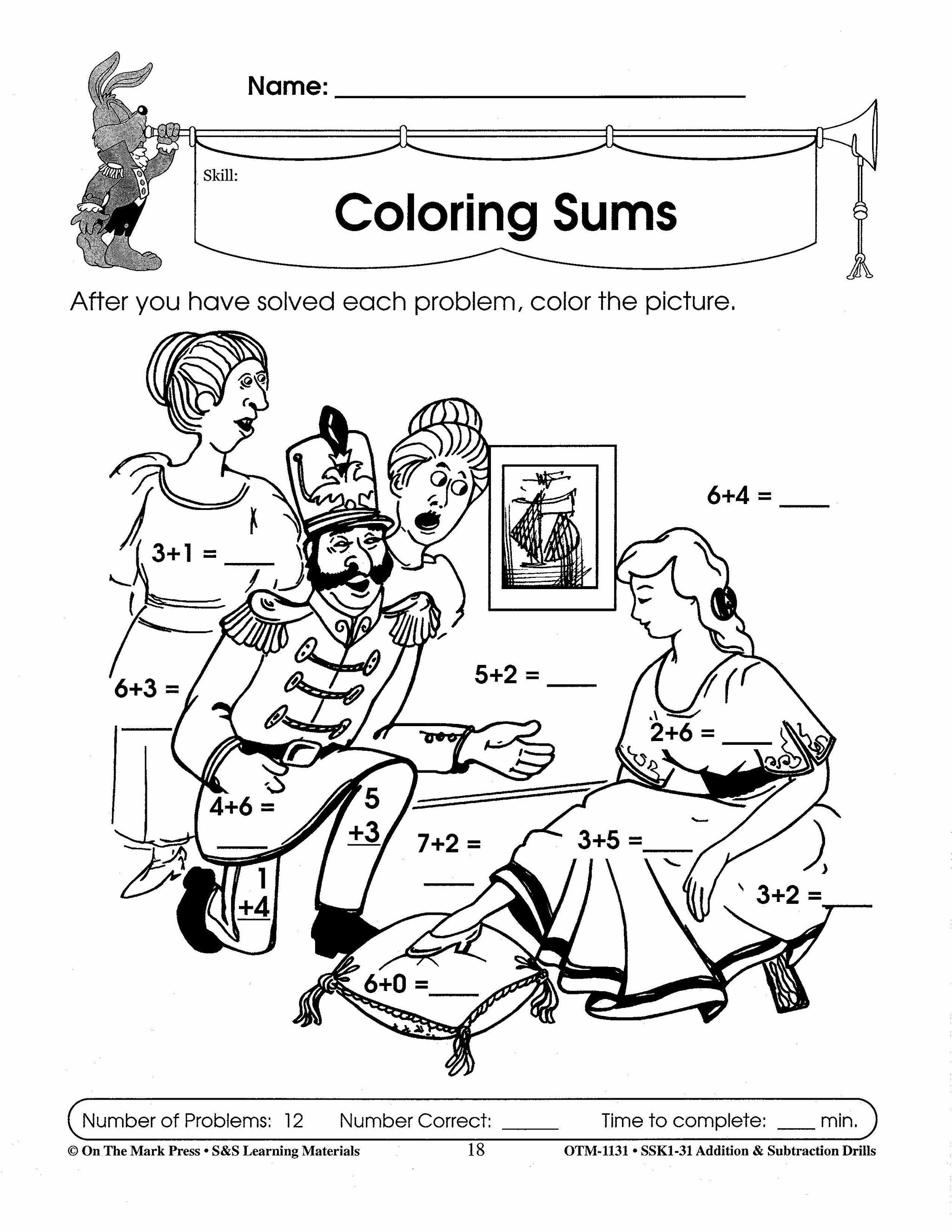 Addition & Subtraction Drills Bundle! Grades 1-3