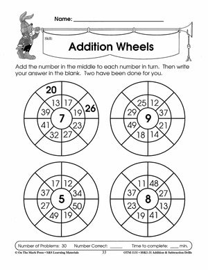 Addition & Subtraction Drills Bundle! Grades 1-3