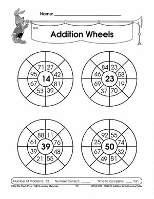 Addition & Subtraction Drills Bundle! Grades 1-3