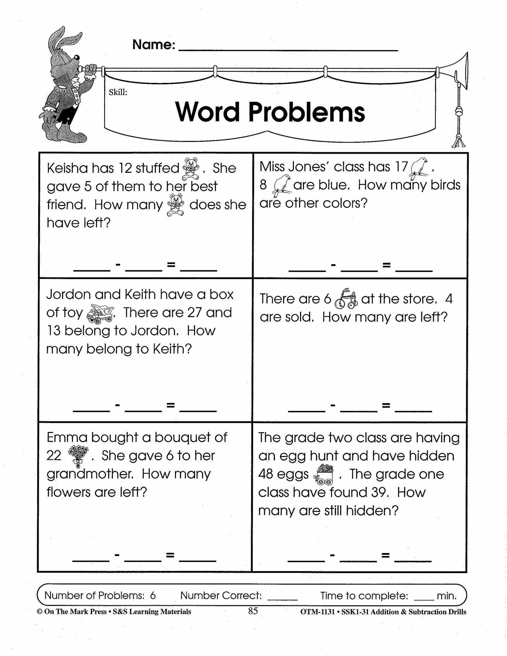 Addition & Subtraction Drills Bundle! Grades 1-3