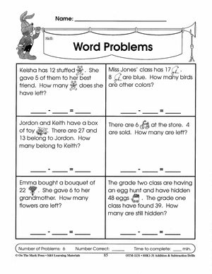 Addition & Subtraction Drills Bundle! Grades 1-3